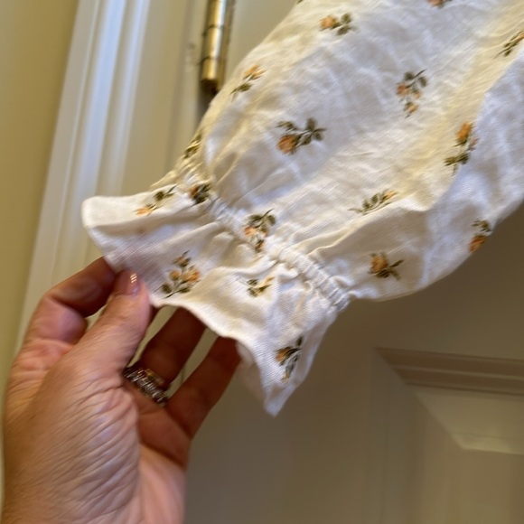 Reformation Indio linen dress in rosebud no belt - Picture 4 of 7